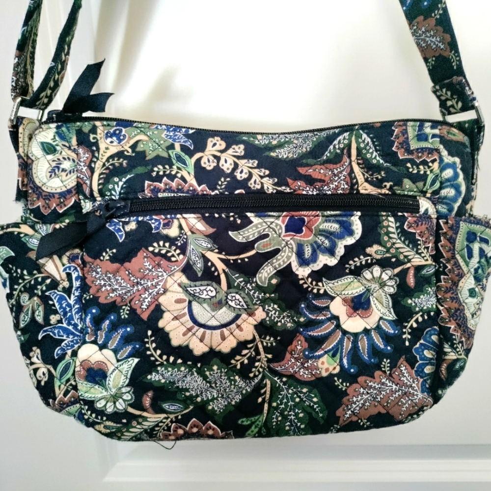 Vera Bradley Crossbody Bag Navy Java Camo